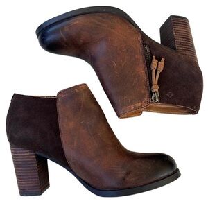 EUC Sperry Top-Sider Leather Heeled Ankle Boots Size 7.5